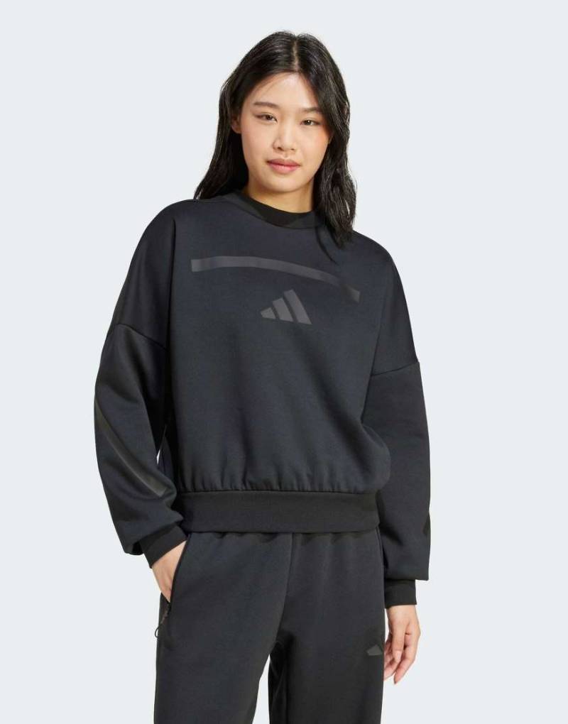 adidas Performance - adidas Z. N.E. - Sweatshirt in Schwarz von adidas performance