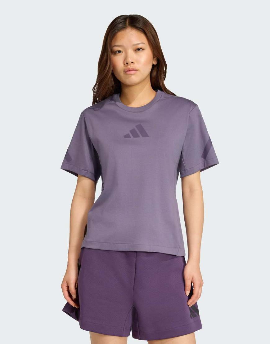 adidas Performance - adidas Z. N.E. - T-Shirt in Preloved Violet-Lila von adidas performance
