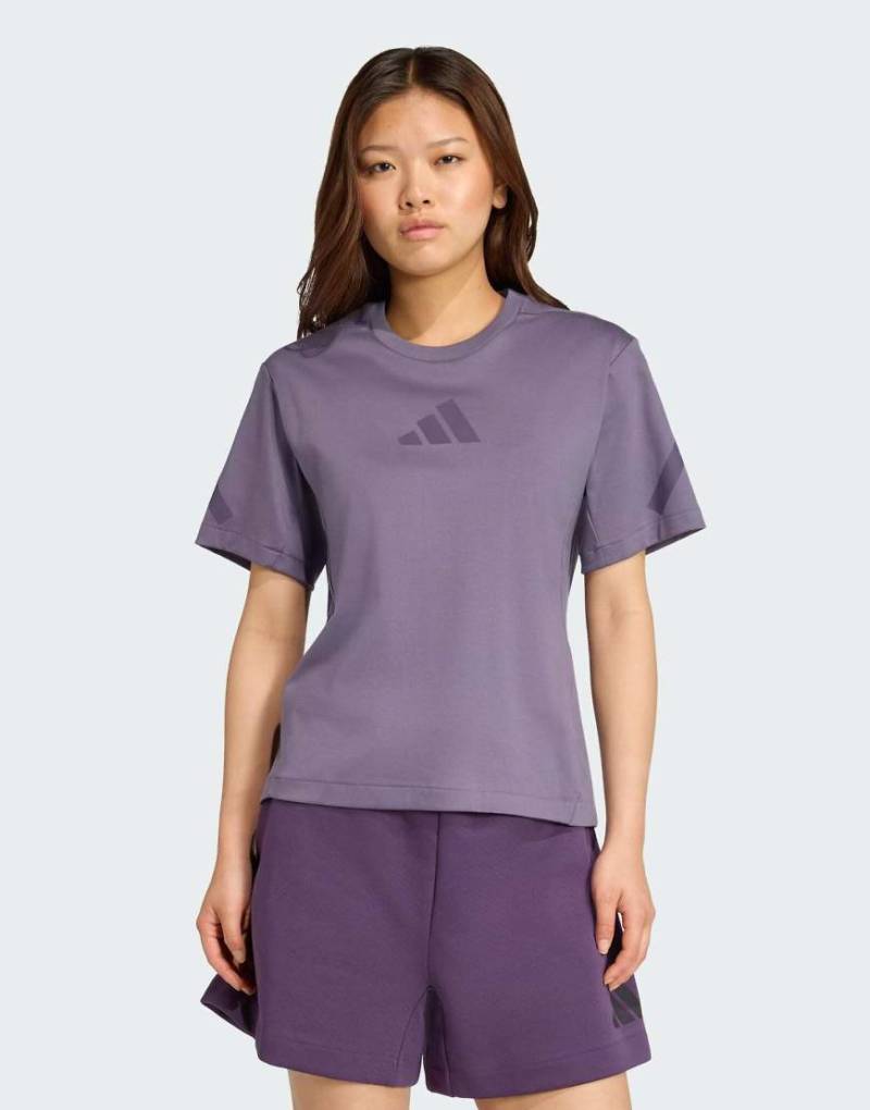 adidas Performance - adidas Z. N.E. - T-Shirt in Preloved Violet-Lila von adidas performance