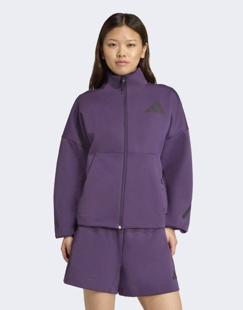 adidas Performance - adidas Z. N.E. - Trainingsoberteil in Aurora Plum-Lila von adidas performance