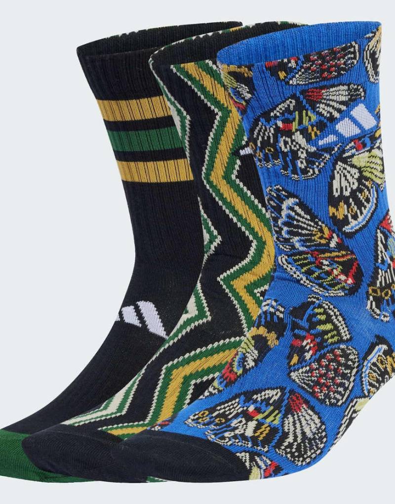 adidas Performance - adidas x Farm - 3er-Pack Socken in Bunt/Bunt von adidas performance
