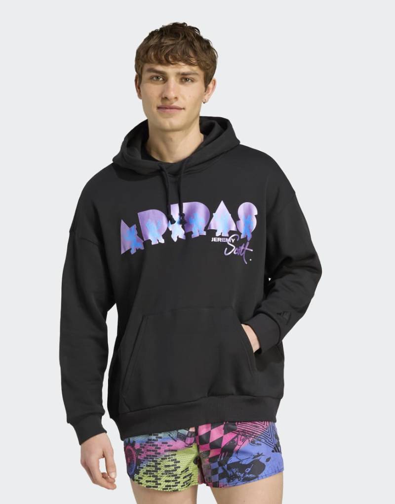 adidas Performance - adidas x Jeremy Scott - Kapuzenpullover in Schwarz von adidas performance