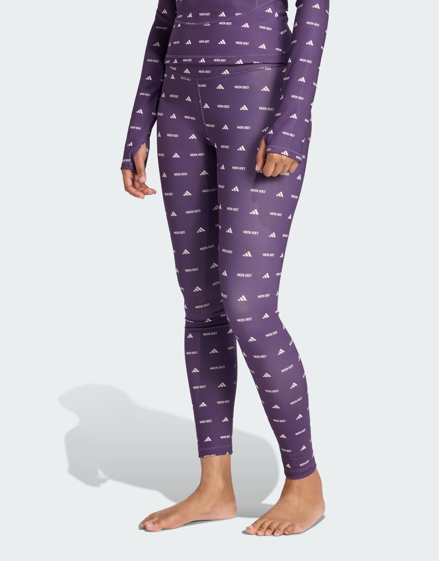 adidas Performance - adidas x Moon Boot - Leggings in Aurora Plum/Bliss-Lila von adidas performance