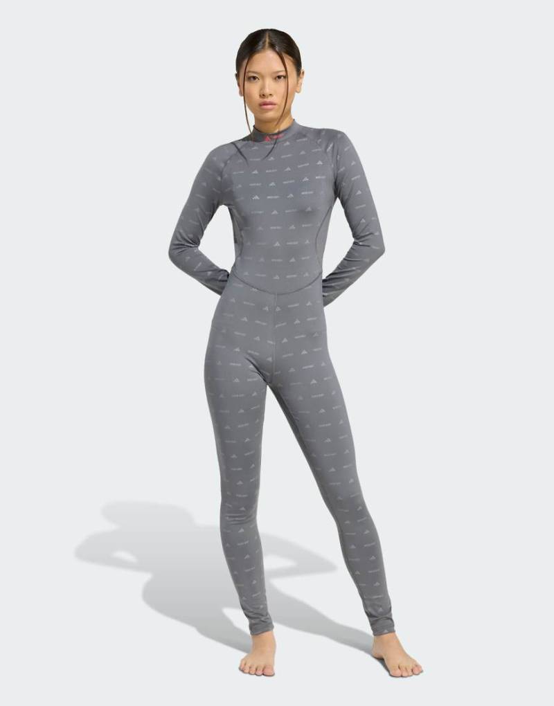 adidas Performance - adidas x moon boot - Body in Granite/Reflective Silver-Grau von adidas performance