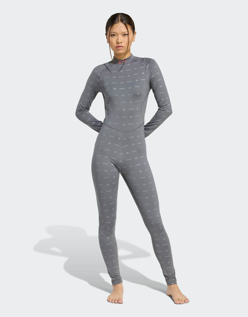 adidas Performance - adidas x moon boot - Body in Granite/Reflective Silver-Grau von adidas performance