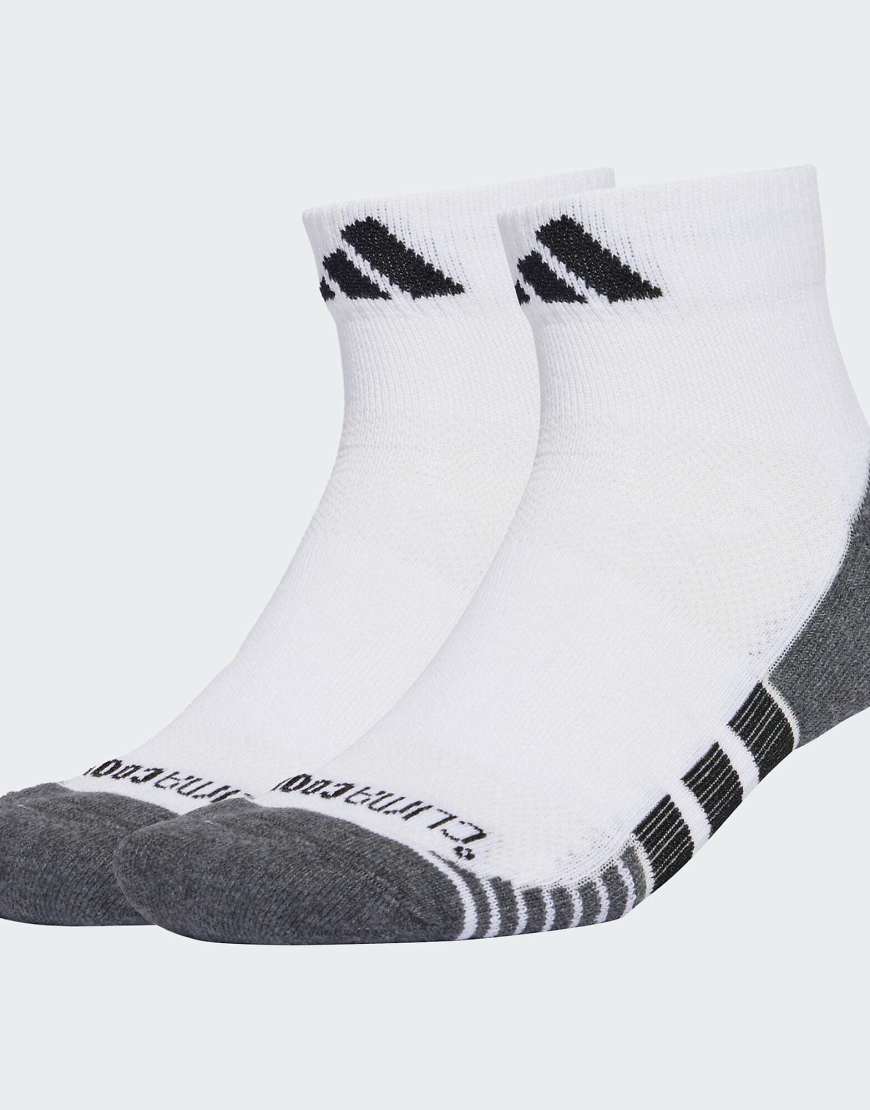 adidas Performance - climacool - 3er-Pack gepolsterte Quarter-Socken in Weiß und Schwarz von adidas performance