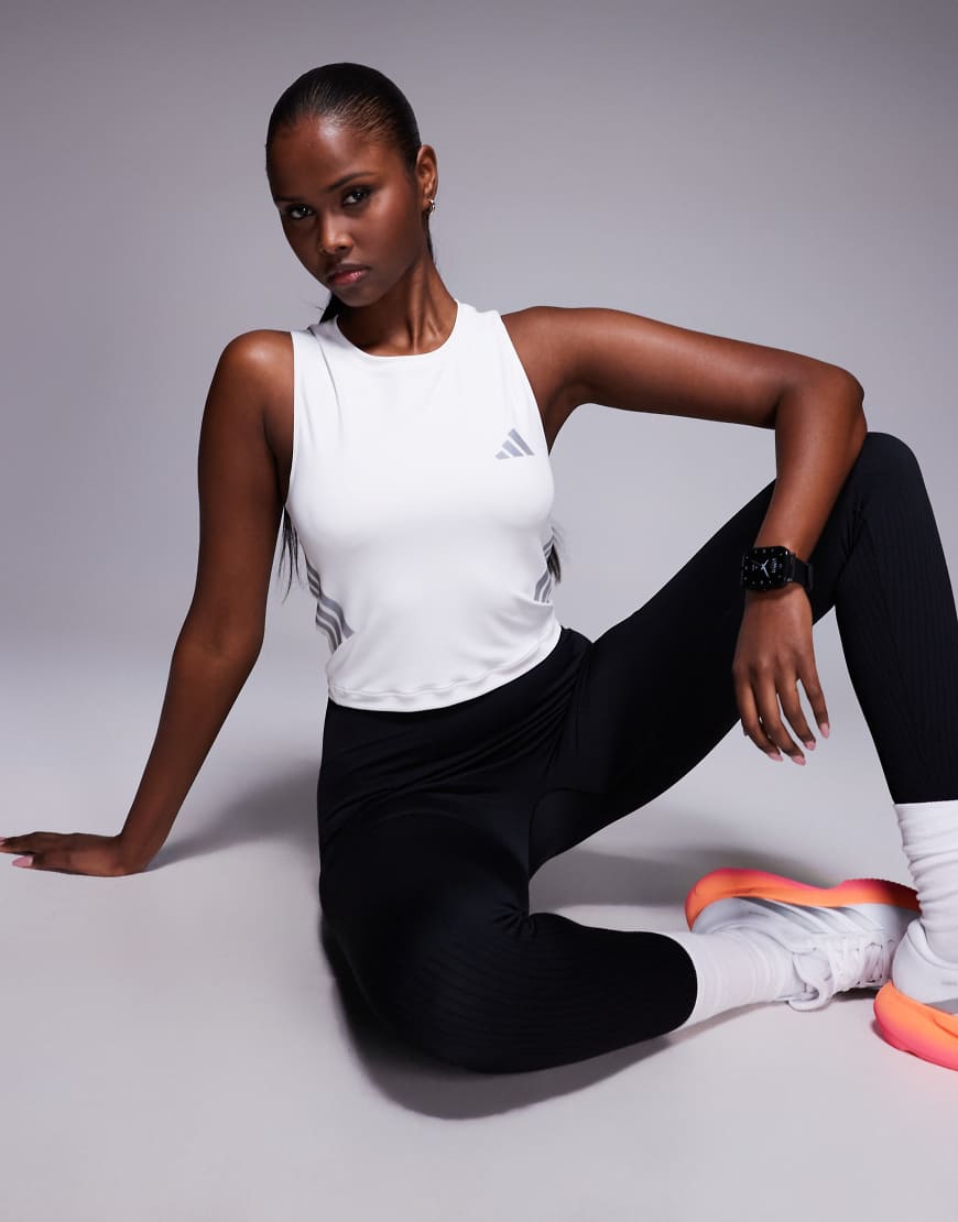 adidas Running - Adi365 - Tanktop in Weiß mit den drei Streifen von adidas performance