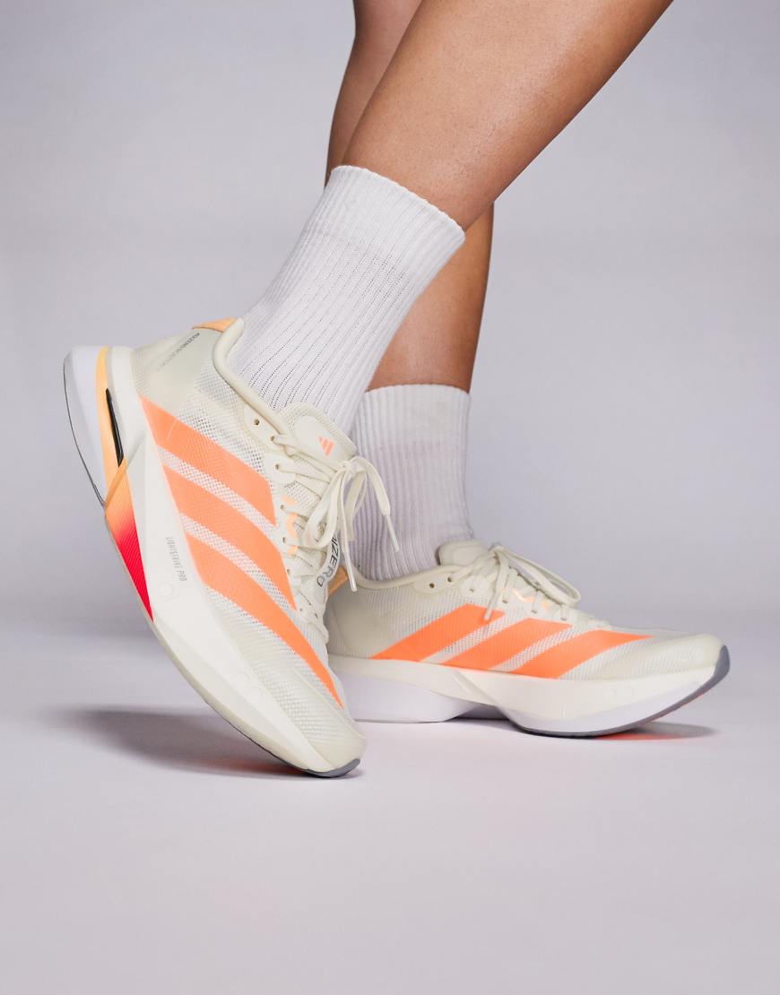 adidas Running - Adizero Boston 13 - Laufschuhe in Orange-Weiß von adidas performance