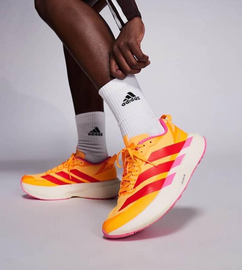 adidas Running - Adizero EVO SL ATR - Sneaker in Rosa, Orange und Rot, exklusiv bei ASOS von adidas performance