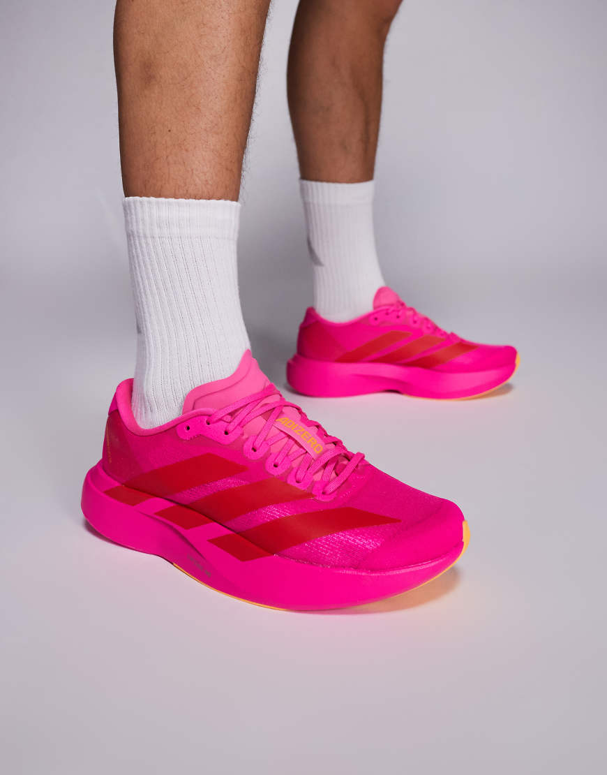 adidas Running - Adizero EVO SL - Sneaker in Pink und Rot, exklusiv bei ASOS-Rosa von adidas performance