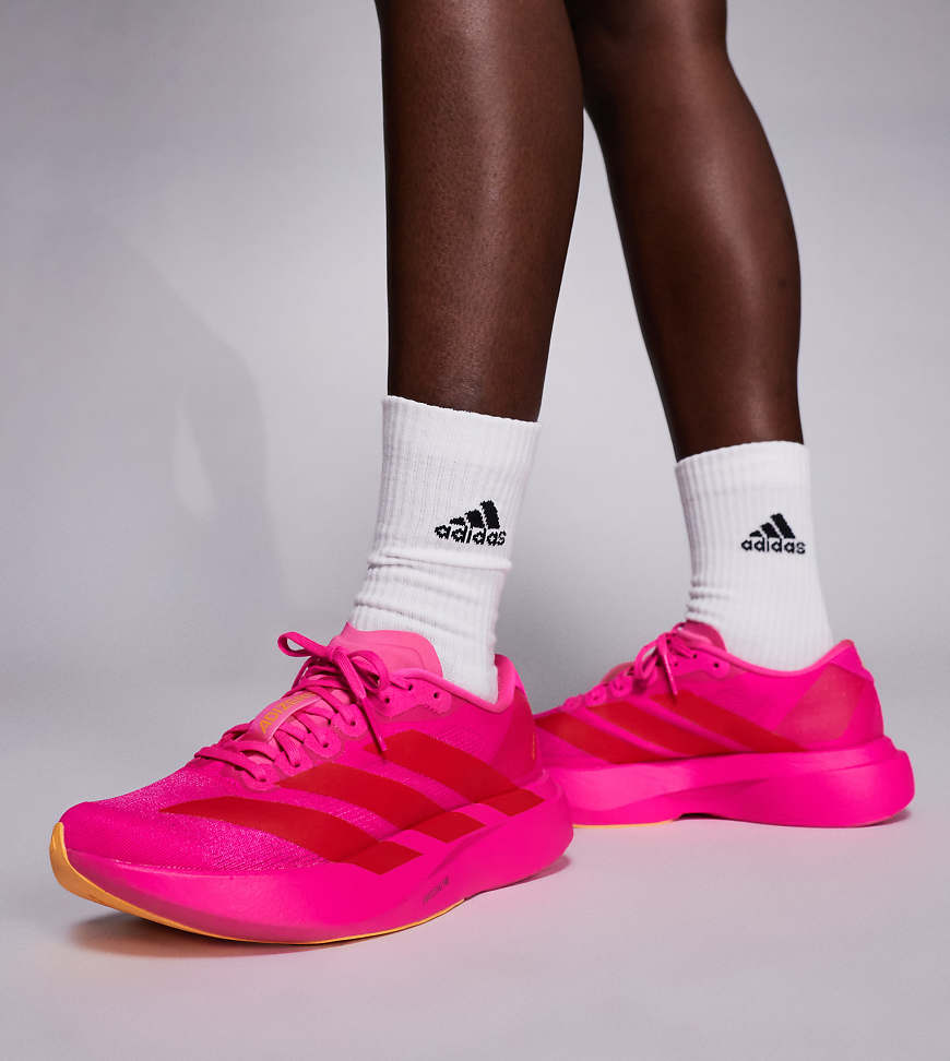 adidas Running - Adizero EVO SL - Sneaker in Pink und Rot, exklusiv bei ASOS von adidas performance