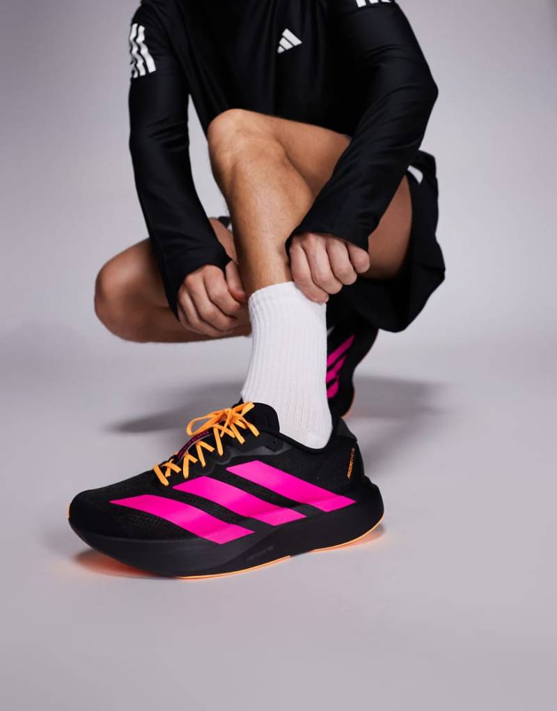 adidas Running - Adizero EVO SL - Sneaker in Schwarz und Rosa von adidas performance
