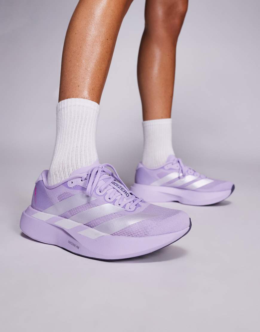 adidas Running - Adizero Evo SL - Sneaker in Lila und Silber von adidas performance