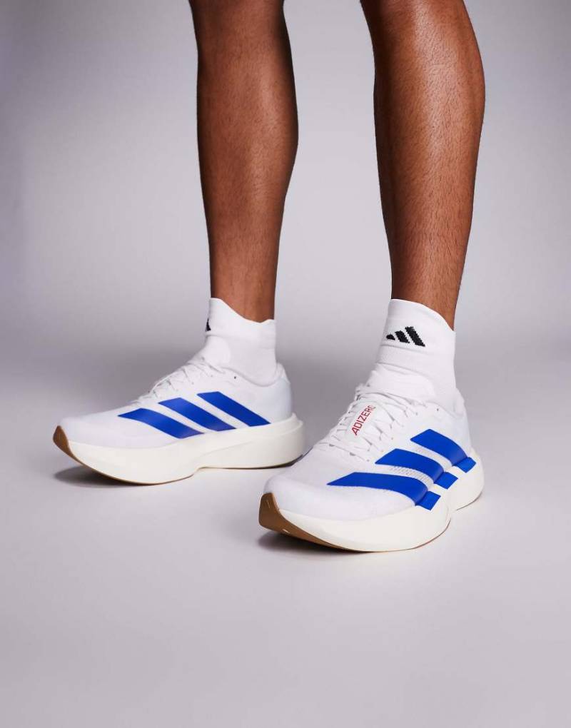 adidas Running - Adizero Evo SL - Sneaker in Weiß und Blau von adidas performance