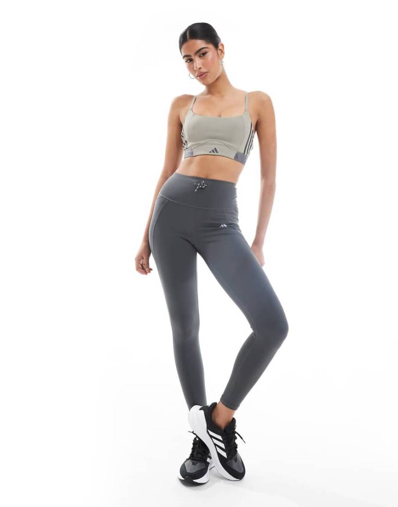 adidas Running - Essentials - 7/8-Leggings in Grau von adidas performance