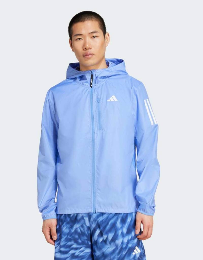 adidas Running - Own The Run - Jacke in Blue Fusion-Blau von adidas performance
