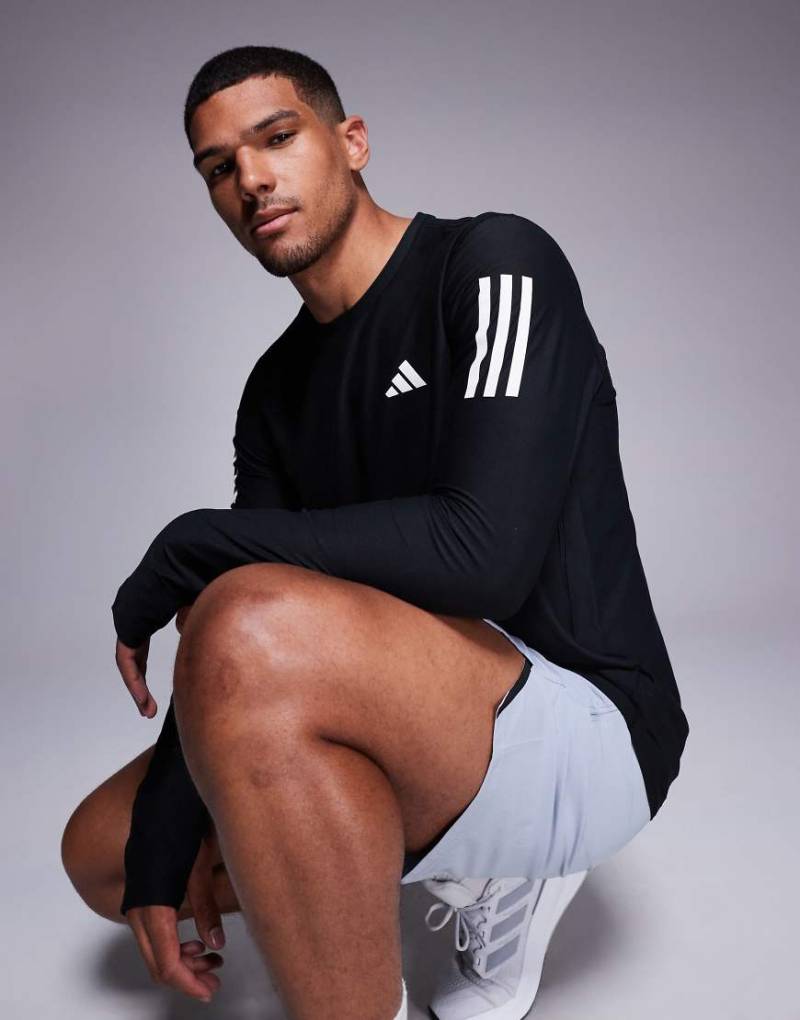 adidas Running - Own The Run - Langärmliges Baselayer-Oberteil in Schwarz von adidas performance