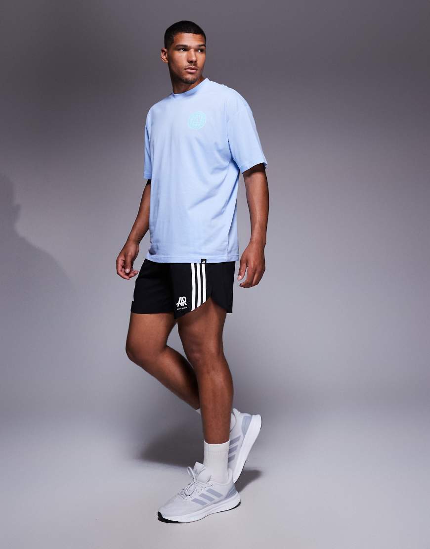 adidas Running - Own The Run - Shorts in Schwarz mit den 3 Streifen adidas Running - Own The Run - Shorts in Schwarz mit den 3 Streifen von adidas performance