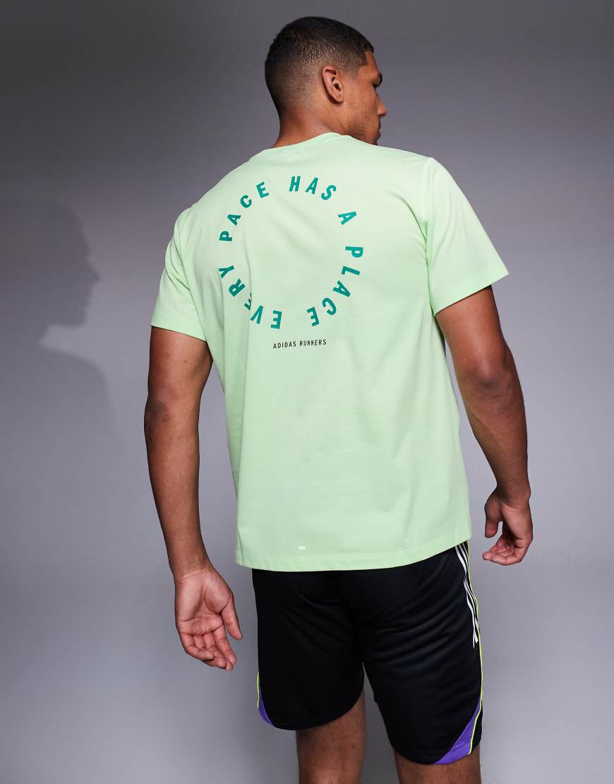 adidas Running - Own The Run - T-Shirt in Hellgrün von adidas performance