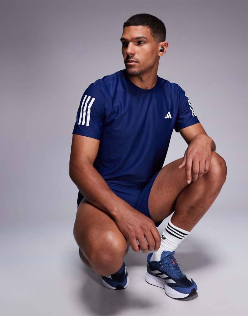 adidas Running - Own The Run - T-Shirt in Marineblau von adidas performance