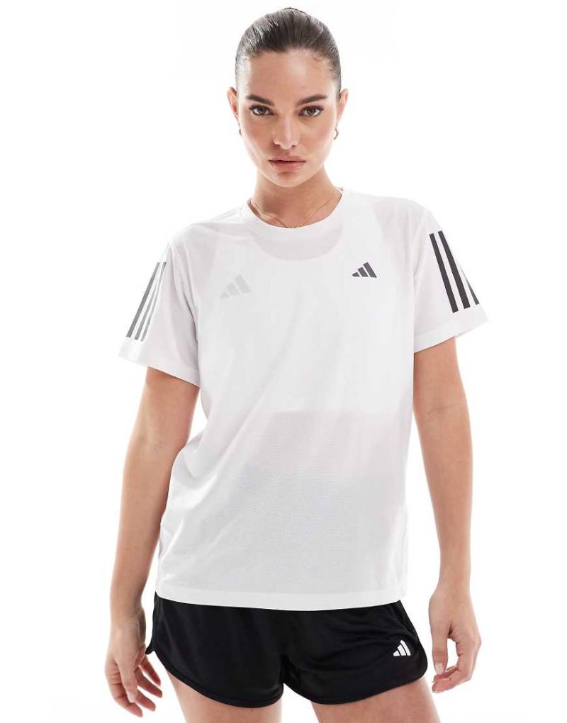 adidas - Running - Own The Run - T-Shirt in Weiß von adidas performance