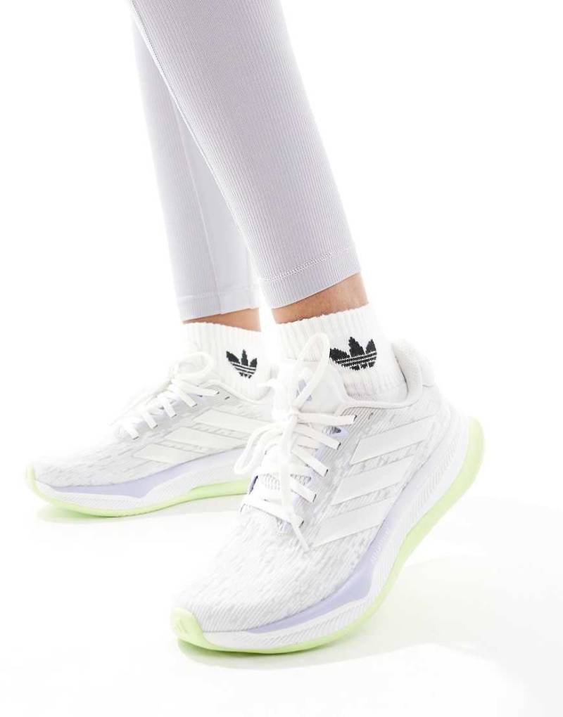 adidas Running - Supernova Comfortglide - Laufschuhe in Limettengrau und Silber von adidas performance