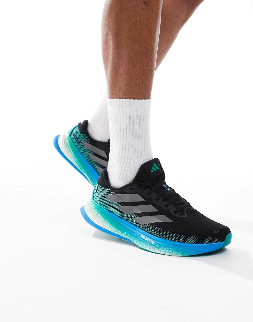 adidas Running - Supernova Rise 2 - Sneaker in Schwarz und Blau von adidas performance
