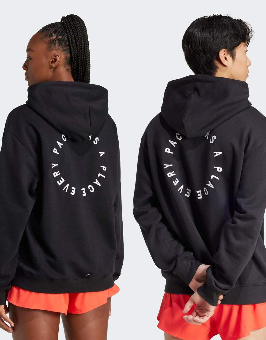 adidas Running - Unisex-Kapuzenpullover in Schwarz von adidas performance