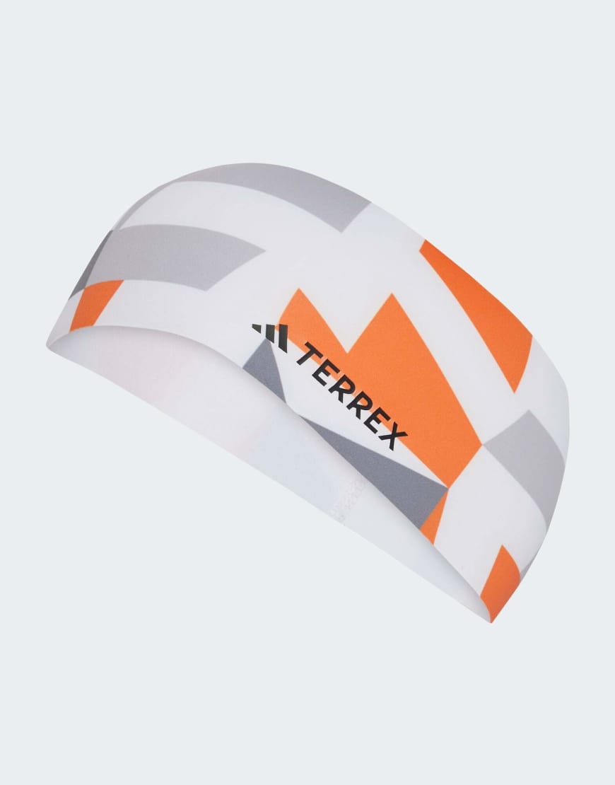 adidas Terrex - climacool Grafik-Stirnband in Weiß, Semi Impact Orange und Schwarz von adidas performance