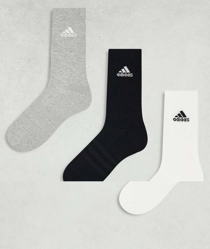 adidas Training - 3er-Pack verschiedenfarbige Sportsocken-Bunt von adidas performance
