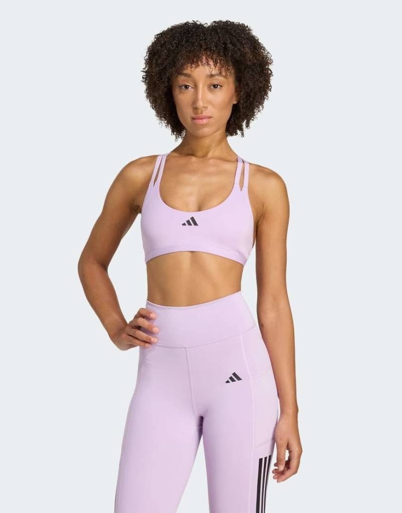 adidas Training - Aeroimpact Luxe Training - Sport-BH in Powder Plum mit leichter Stützfunktion-Lila adidas Training - Aeroimpact Luxe Training - Sport-BH in Powder Plum mit leichter Stützfunktion-Lila von adidas performance