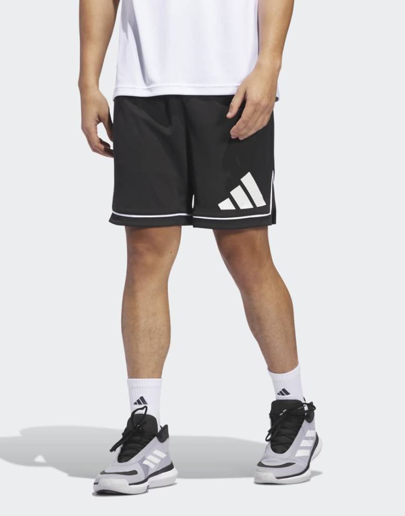 adidas Training - Badge of Sport - Basketball-Shorts in Schwarz / Weiß von adidas performance