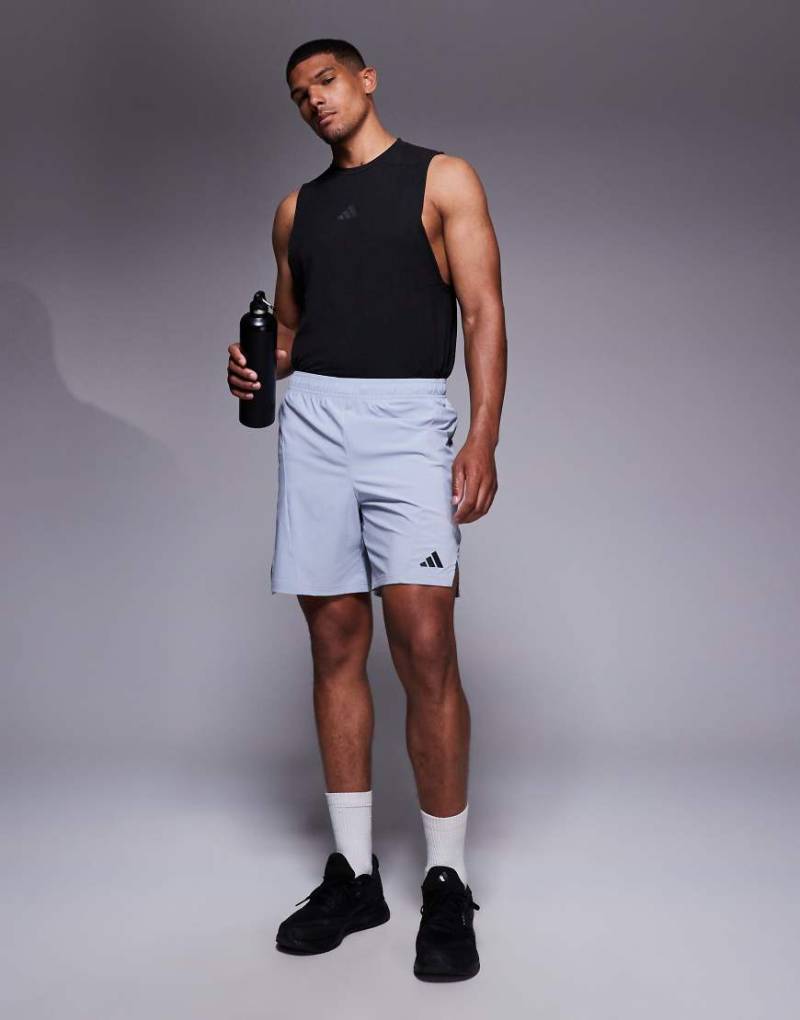 adidas Training - D4T - Gestrickte Shorts in Grau von adidas performance