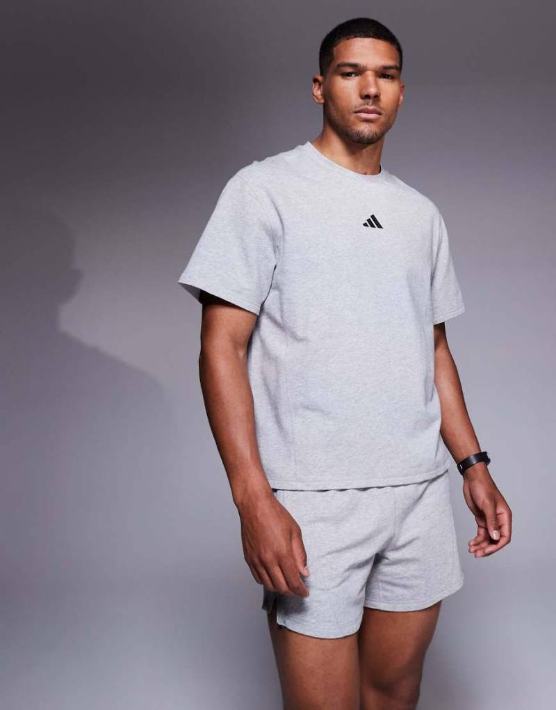 adidas Training - D4T - T-Shirt in Heidegrau von adidas performance