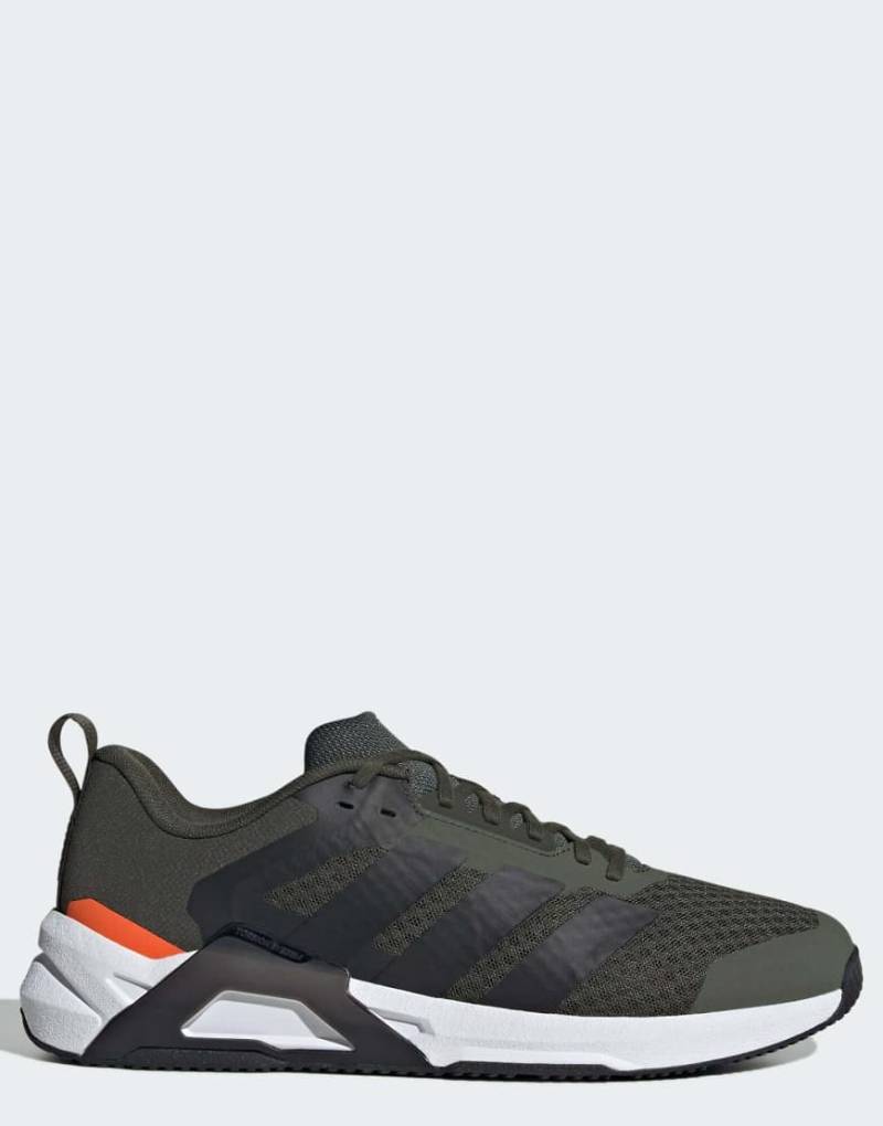adidas Training - Dropset Control - Sneaker in Night Cargo / Core Black / Imp-Grün von adidas performance