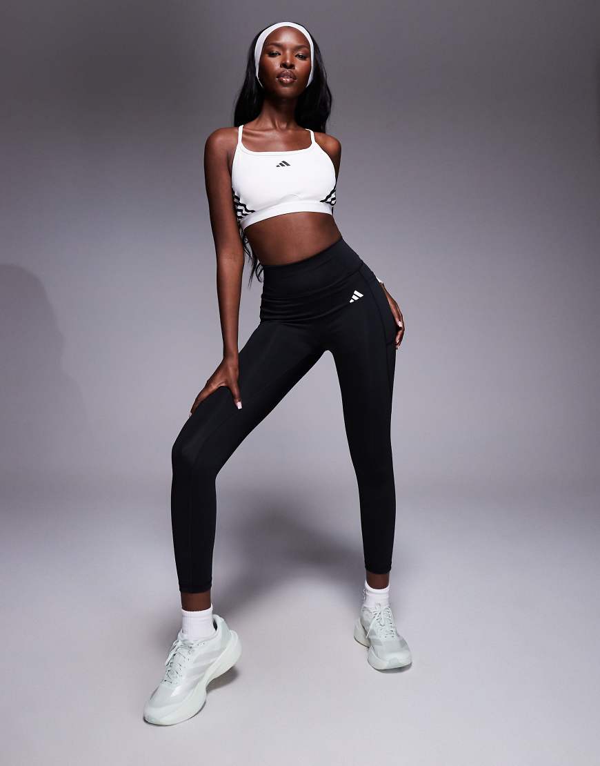 adidas Training - Optime Essentials - Nahtlose Leggings in Schwarz von adidas performance