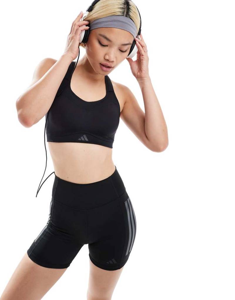 adidas Training - Sport-BH in Schwarz mit hoher Stützfunktion von adidas performance