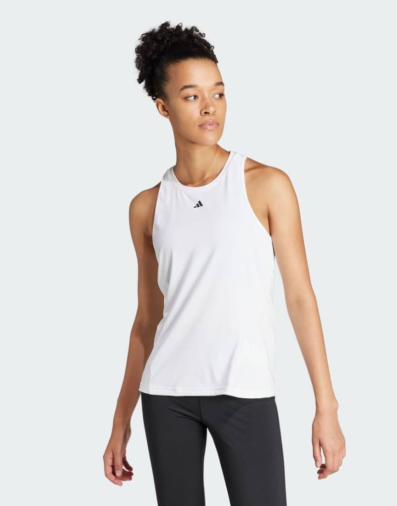 adidas Training - Tanktop in Weiß von adidas performance