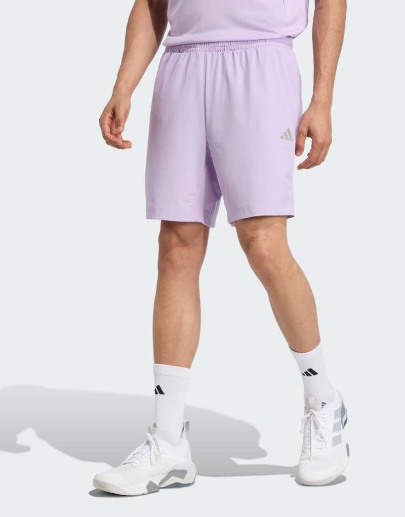adidas Training - Tech Apparel - Shorts in Powder Plum-Lila von adidas performance