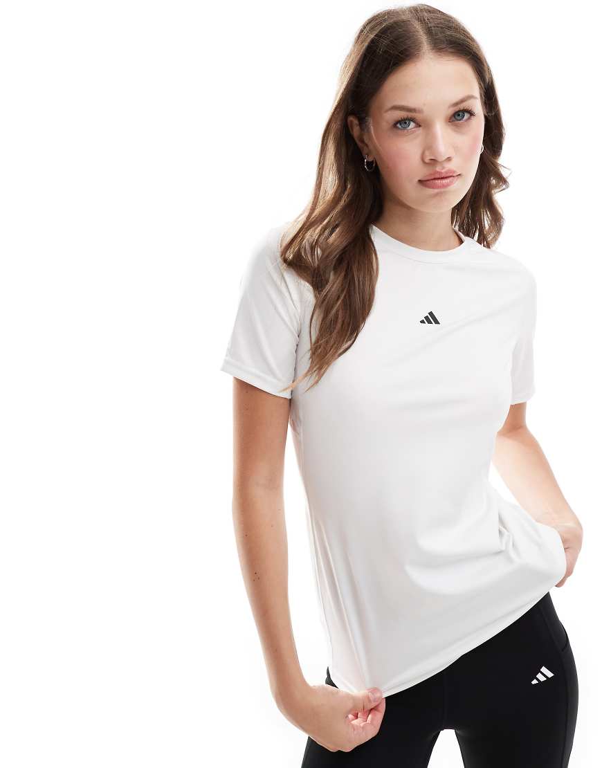 adidas - Training Techfit - T-Shirt in Weiß von adidas performance