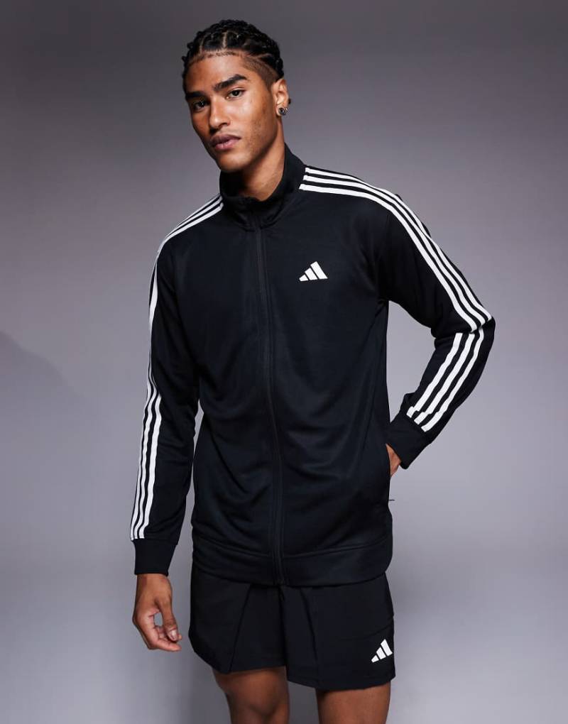 adidas Training - Trainingsjacke mit den 3 Streifen in Schwarz von adidas performance