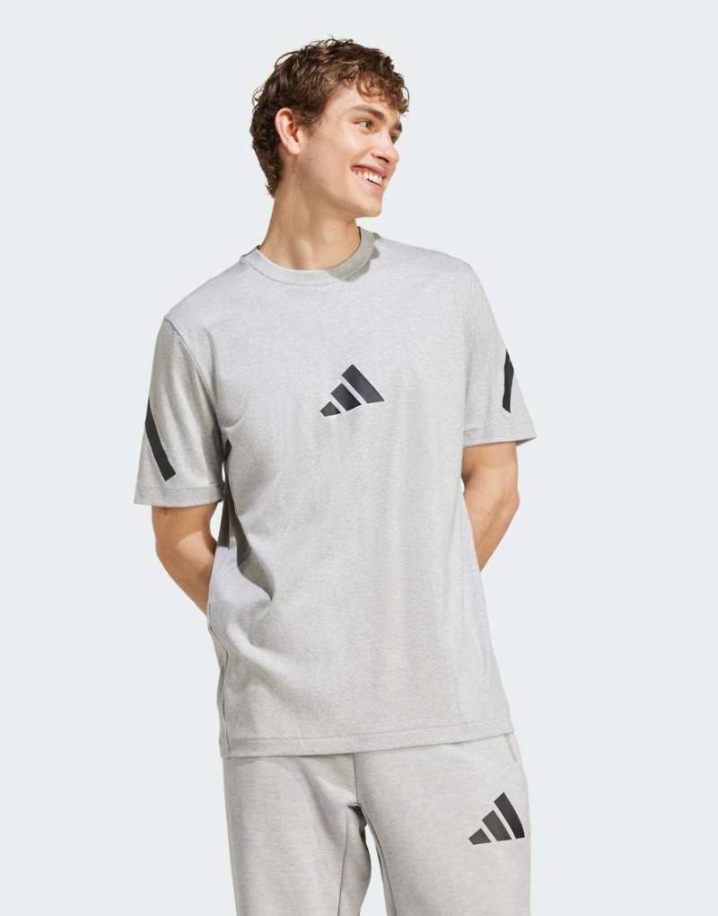 adidas Originals - Z. N.E. - Hochwertiges T-Shirt in Grau von adidas performance
