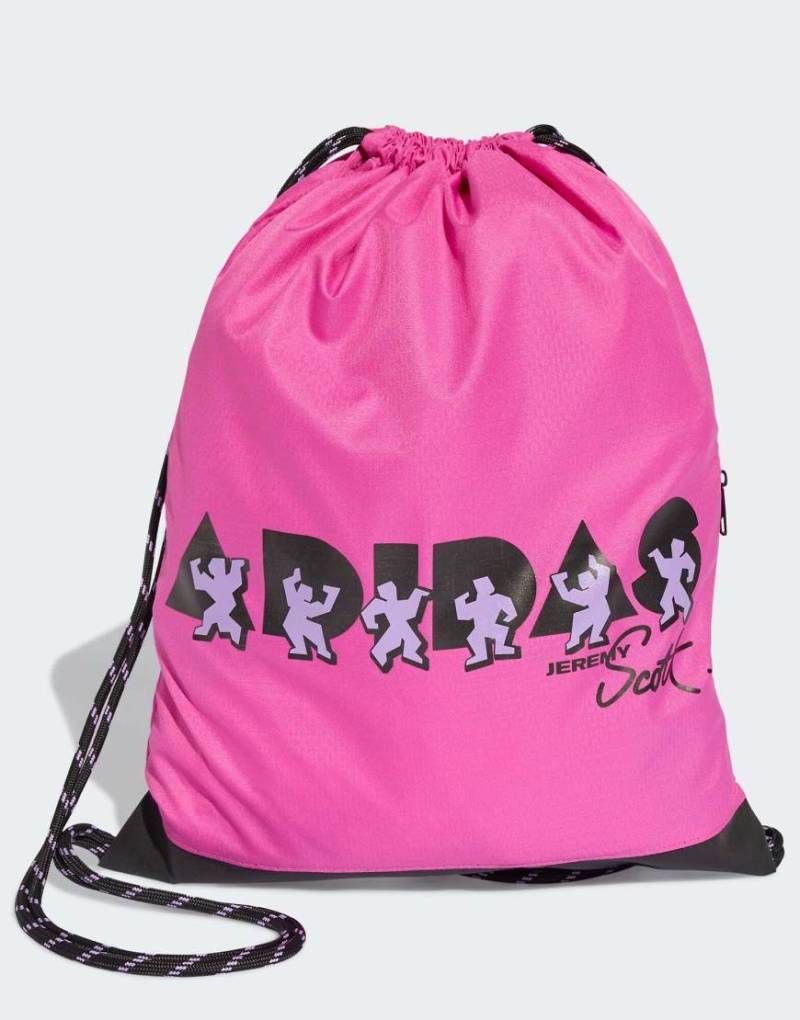 adidas performance - Adidas x Jeremy Scott - Turnbeutel in Lucid Fuchsia/Schwarz-Rosa von adidas performance