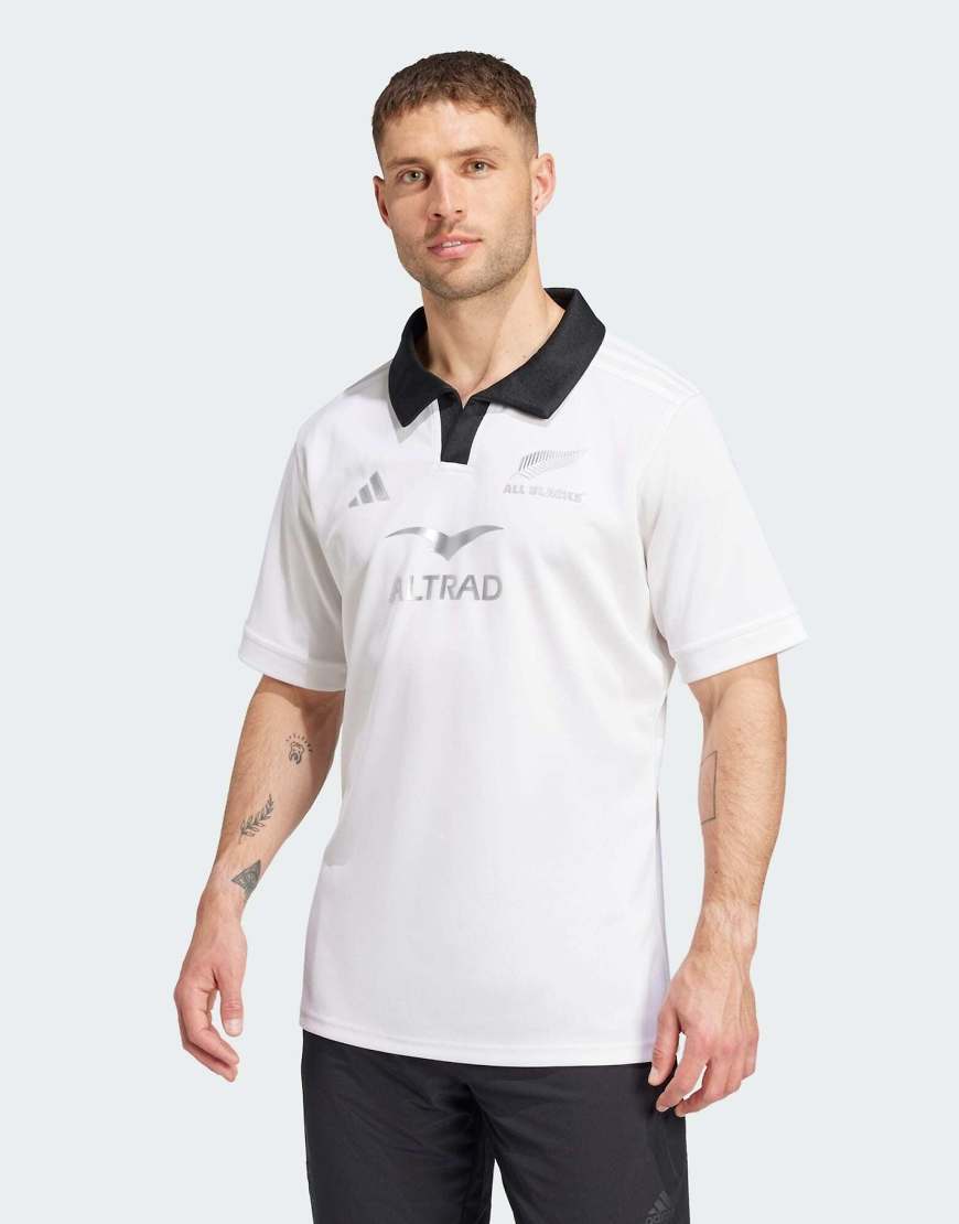 adidas performance - All Blacks - Kurzärmliges Rugby-Trikot in Weiß von adidas performance