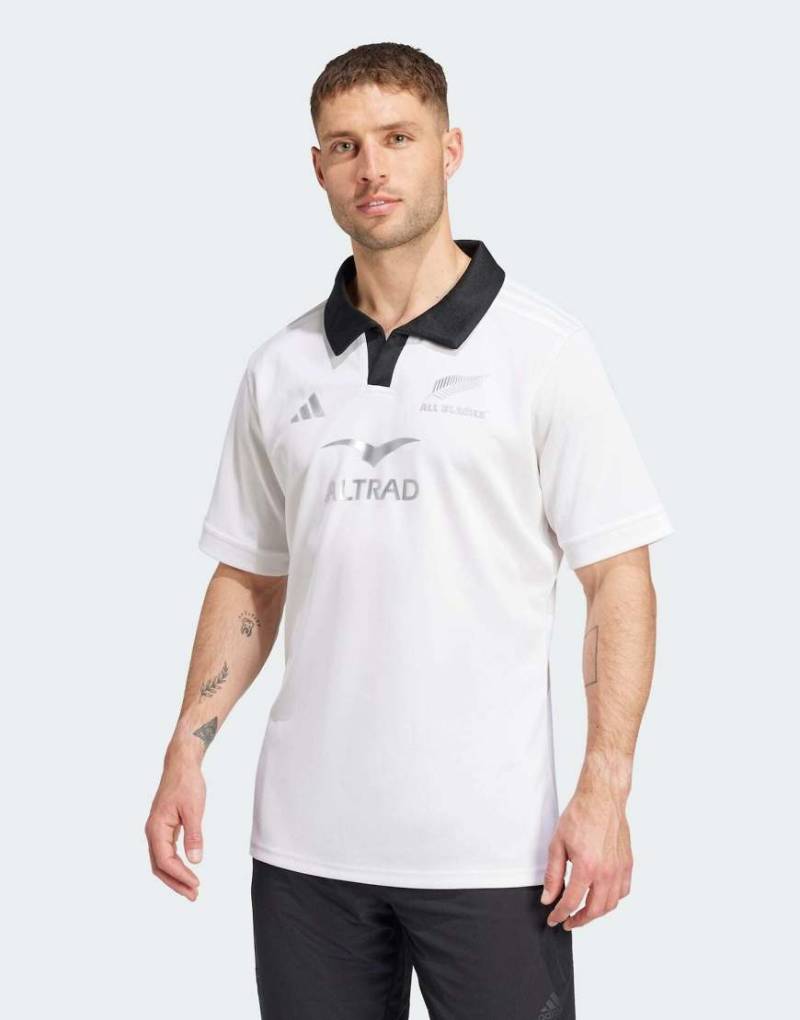 adidas performance - All Blacks - Kurzärmliges Rugby-Trikot in Weiß von adidas performance