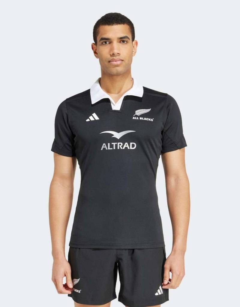 adidas performance - All Blacks - Rugby-Heim-Trikot aus Performance-Stoff in komplett Schwarz von adidas performance