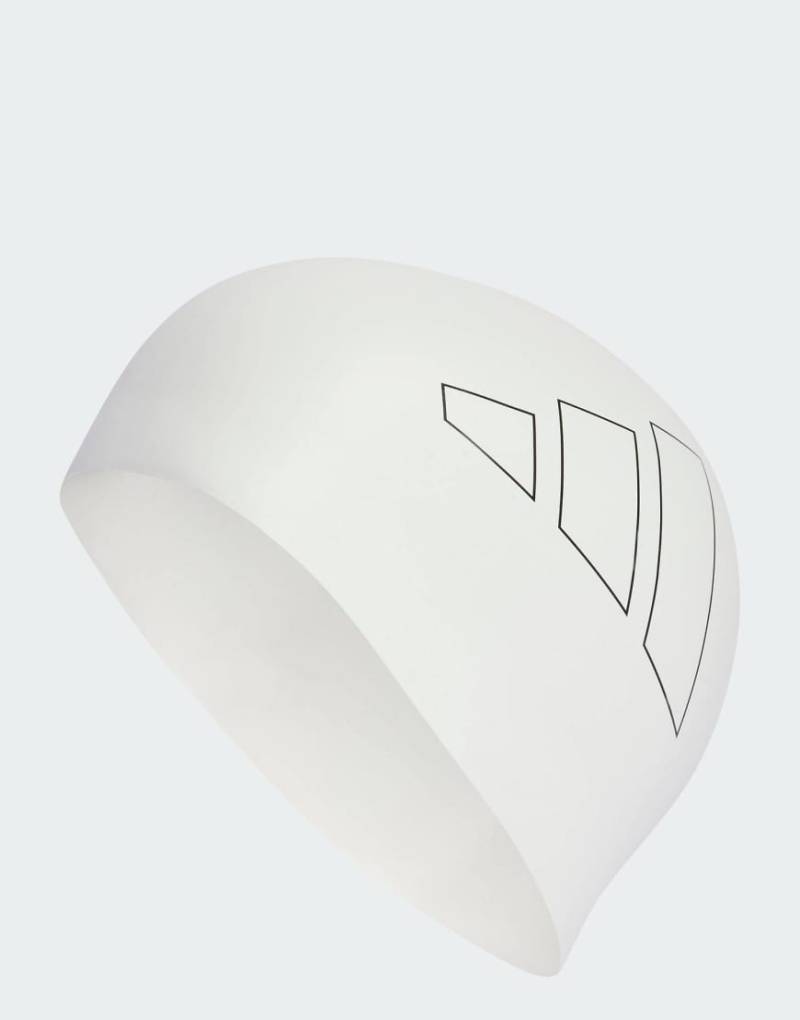 adidas performance - Badekappe in Weiß/Schwarz mit adidas-Logo von adidas performance