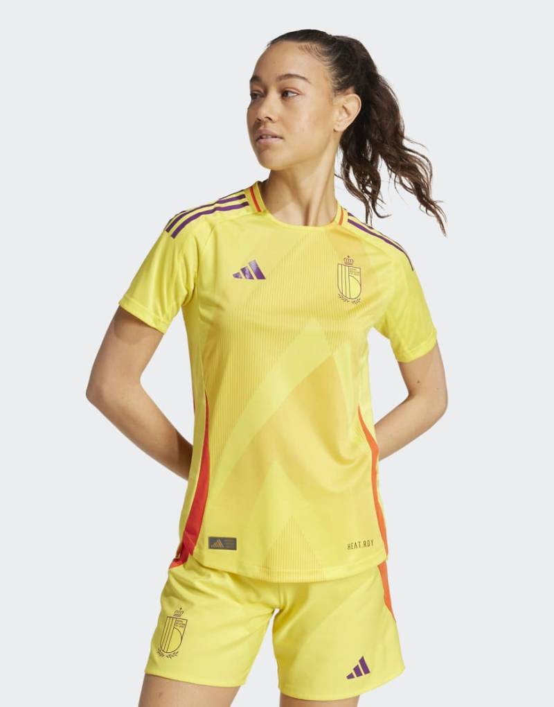adidas performance - Belgien 25 (Damenmannschaft) - Authentisches Auswärts-Trikot in Impact-Gelb von adidas performance