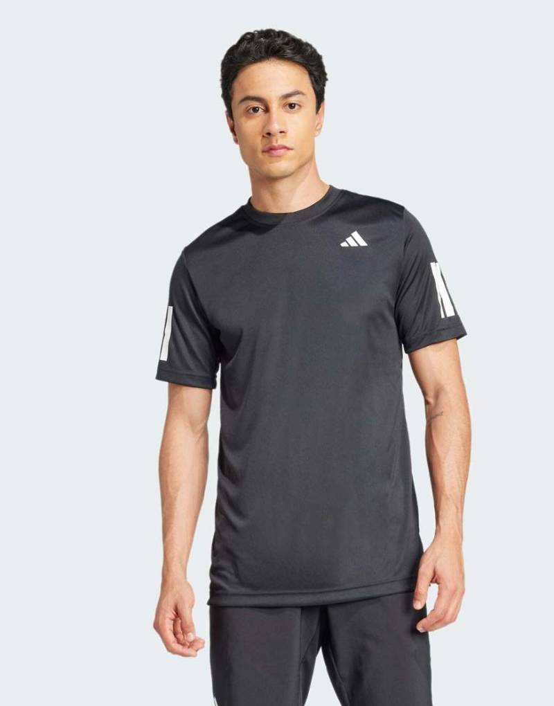 adidas performance - Club Tennis Climacool - T-Shirt in Schwarz mit den 3 Streifen von adidas performance