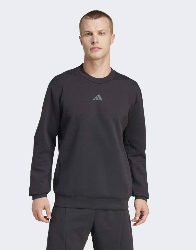 adidas performance - Designed For Training - Sweatshirt in Schwarz mit Rundhalsausschnitt von adidas performance
